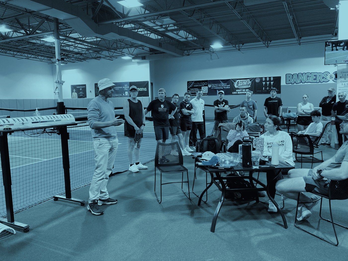 Group gathering during a tournament event